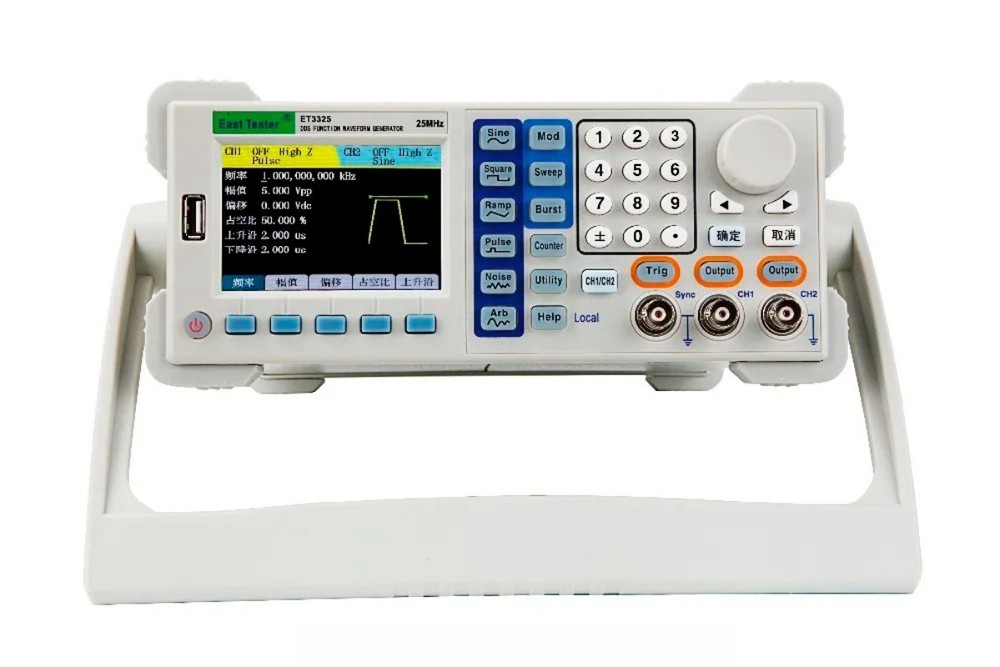 ET3325 Dual-Channel Function Signal Generator High-Precision Frequency Counter
