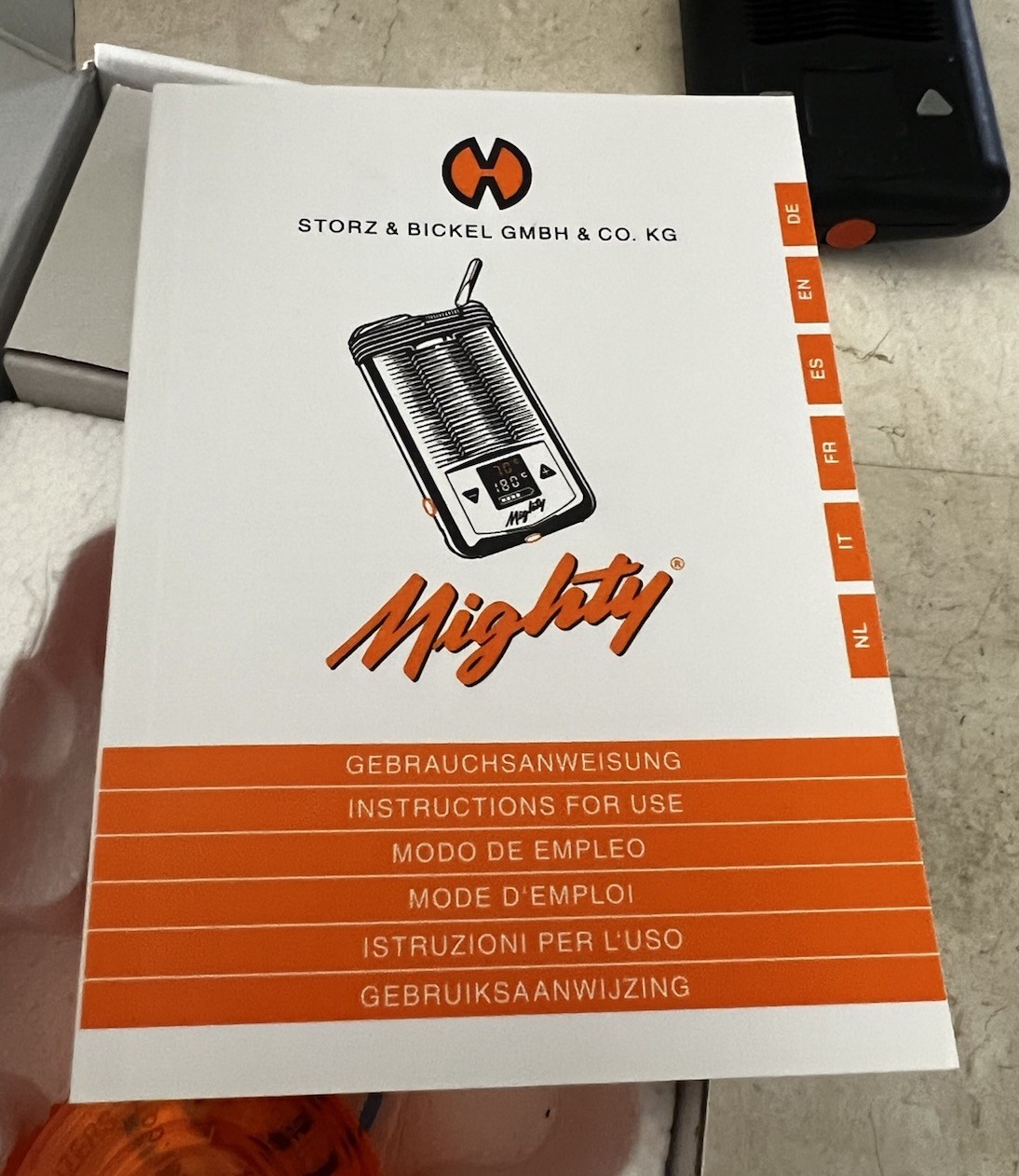 Storz Bickel Mighty With Original Box Manual & AC Adapter