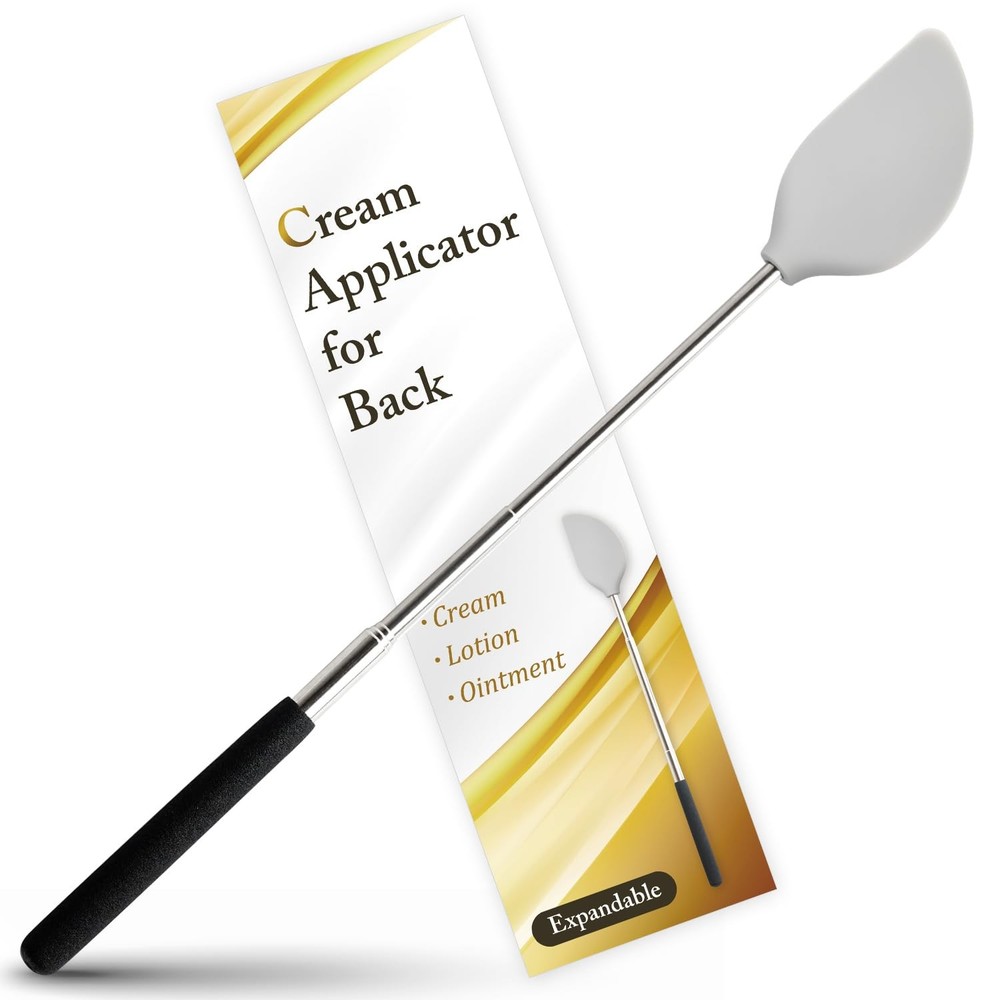 FieldSora Cream Applicator for Back Telescopic Easy to Accurate Application