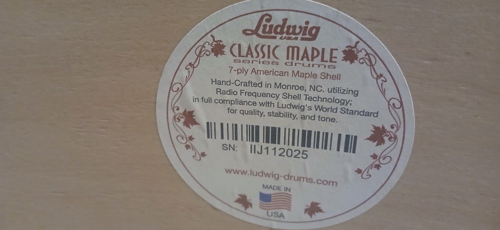 Ludwig Classic Maple Bonham Drum Set(26/14/16/18)