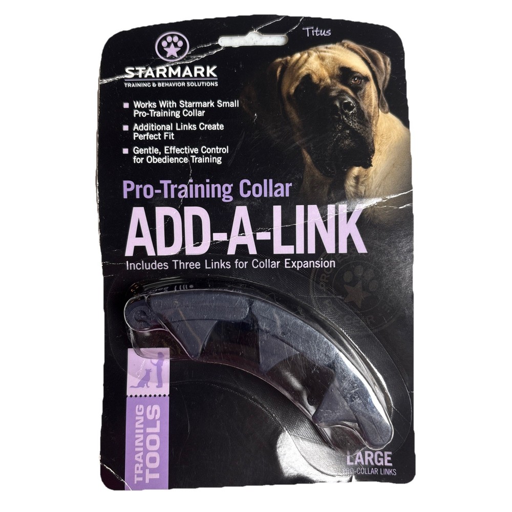Starmark Pro-Training Dog Collar Add-A-Link Black Large