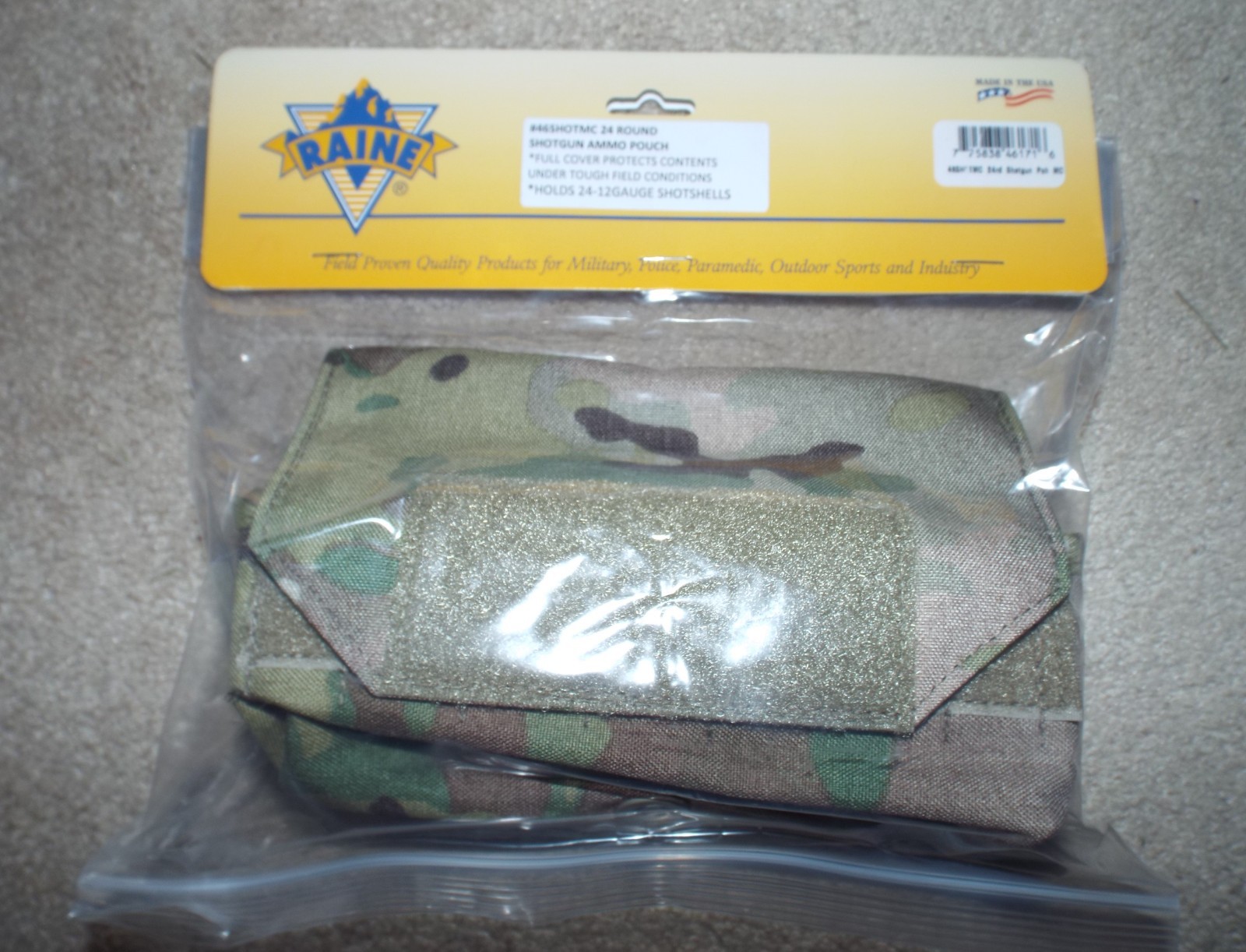 Raine Inc US Military Style Multicam 24 Round Shotgun Ammo Pouch 46SHOTMC