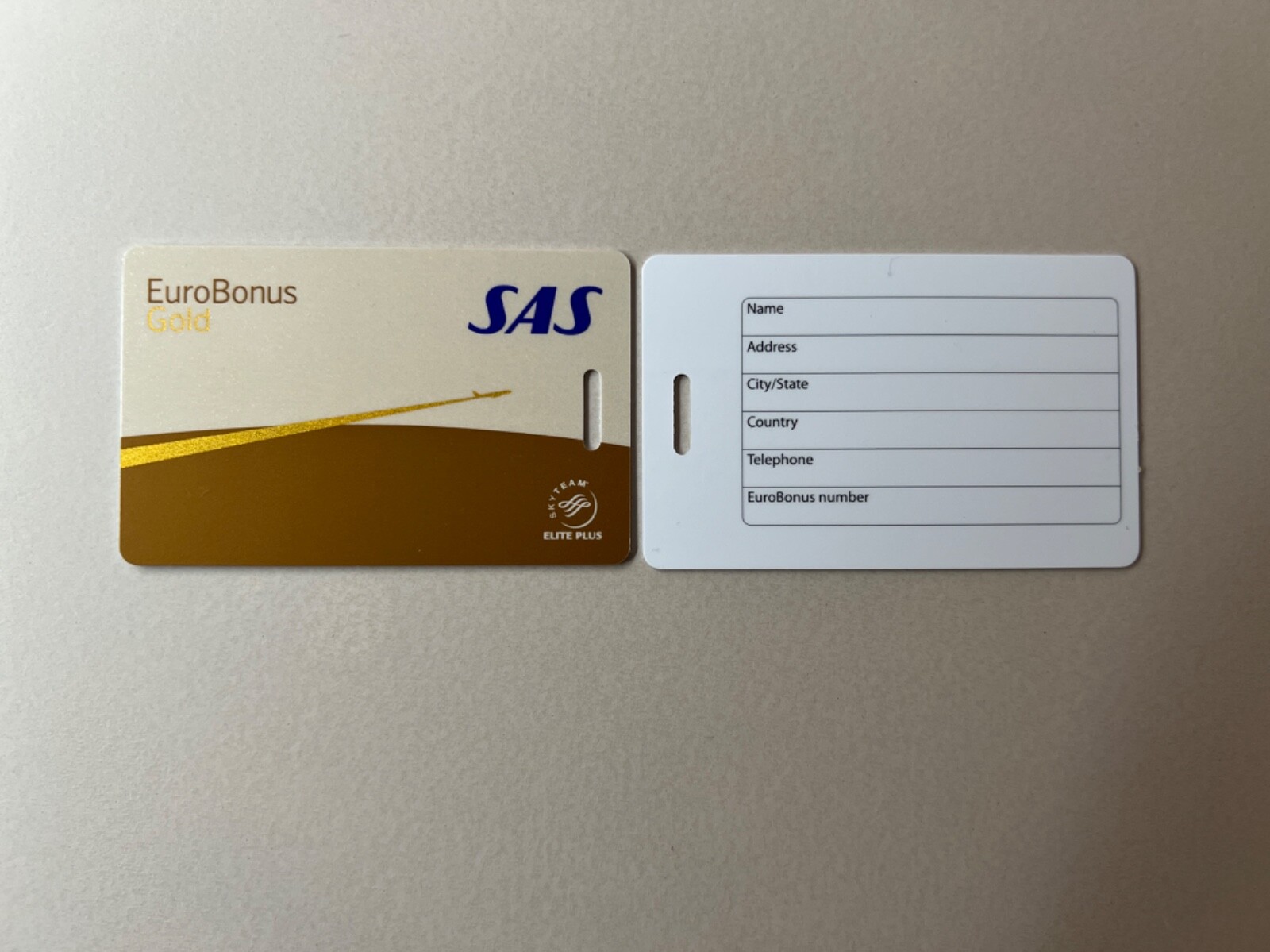 New 2024 - Scandinavian Airlines (SAS) - SkyTeam Elite Plus - Luggage Bag Tag