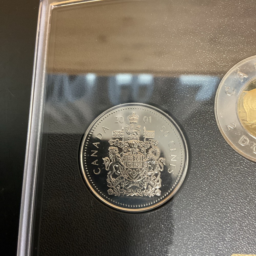 2001 Canada Tiny Treasures 7pc Uncirculated Coin Set in OGP