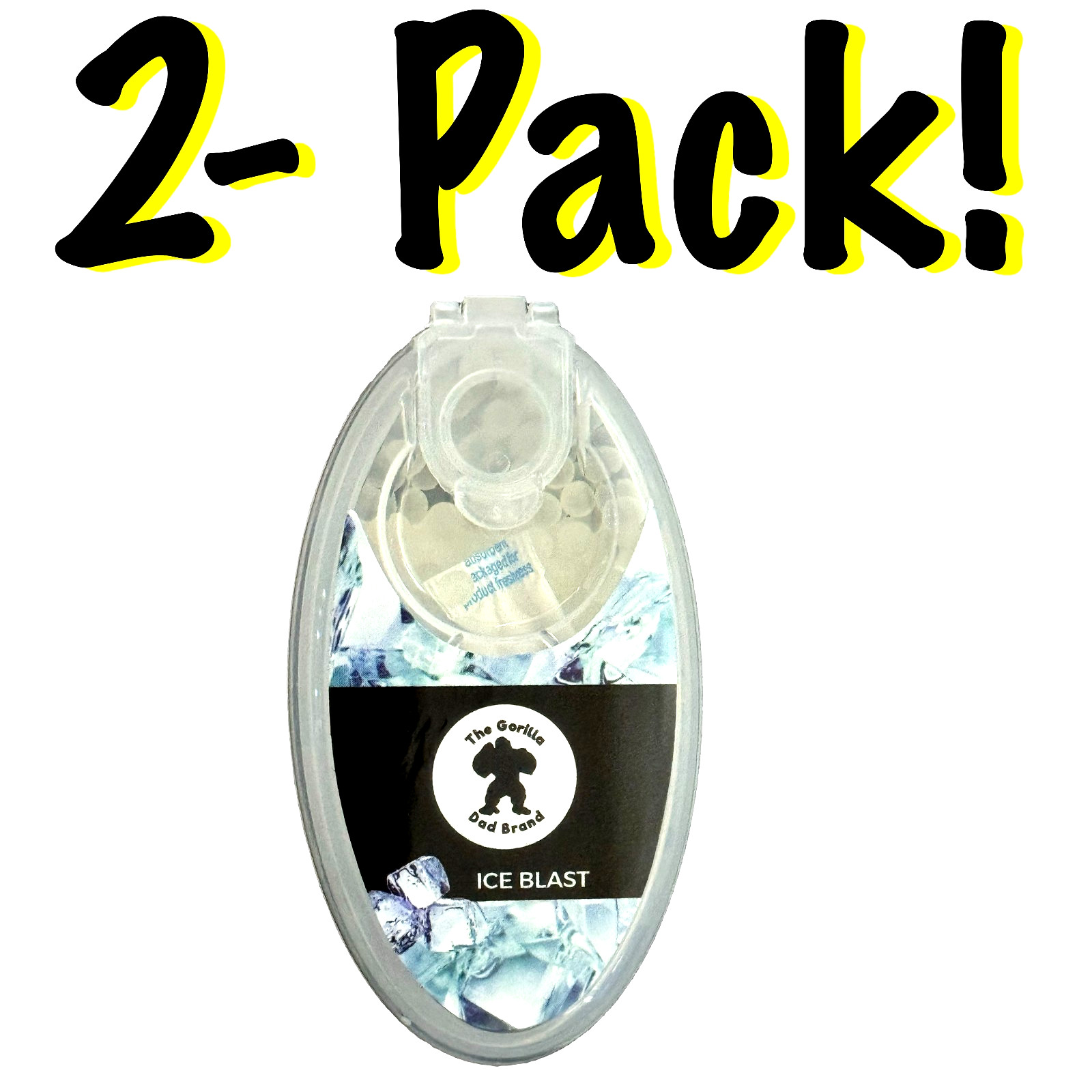 200 Count Black Ice Burst Beads - DIY Menthol Flavor Infusion Filter Capsules