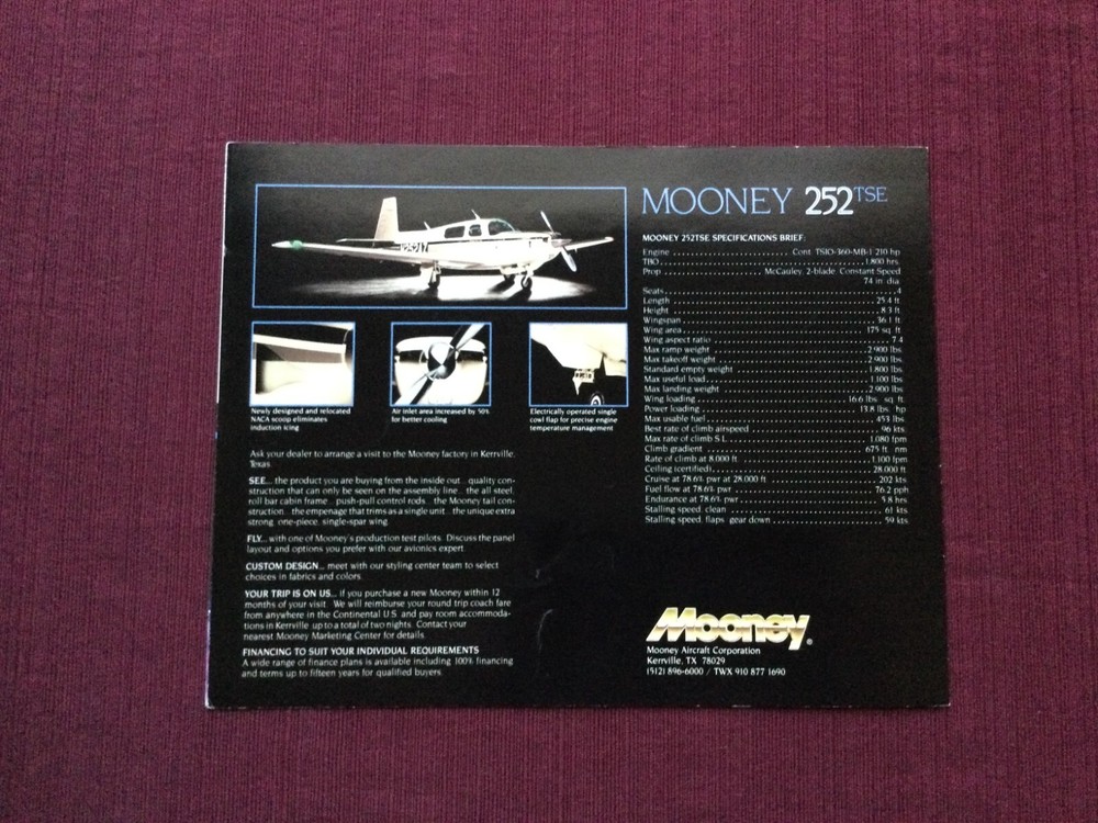 Mooney 252 TSE Brochure