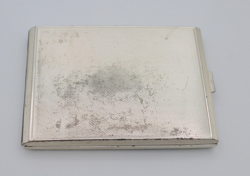 Vintage 835 Silver Cigarette Case Box~113 Grams