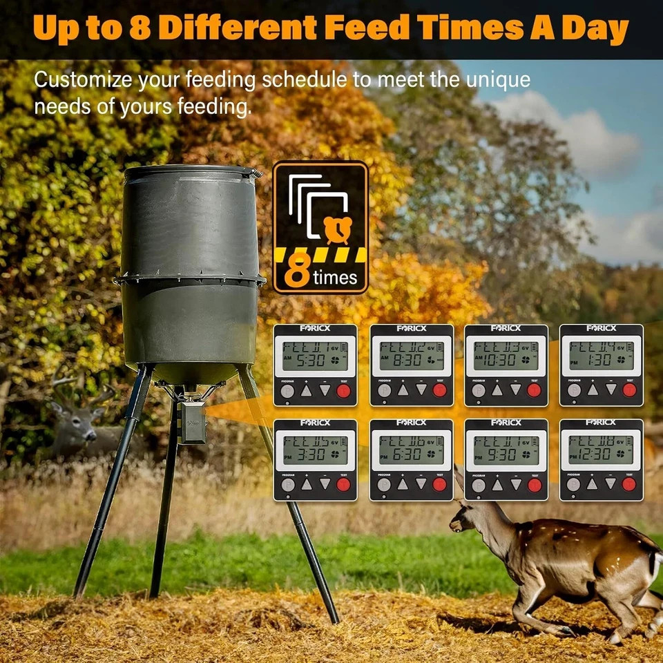 Feeder Digtal Timer, 6V/12V Feeder Digital Timer for Deer Feeder Goat Feede