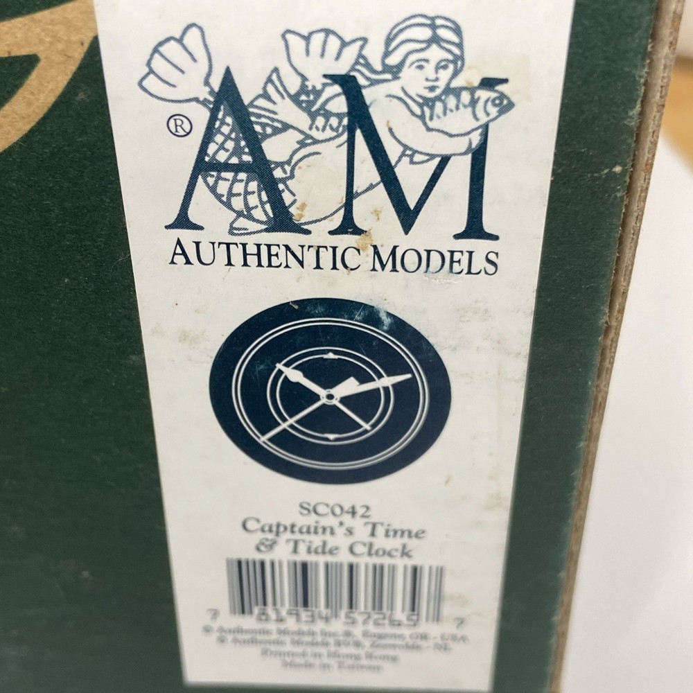 Captain’s Time & Tide Clock AM Authentic Models SC042 New