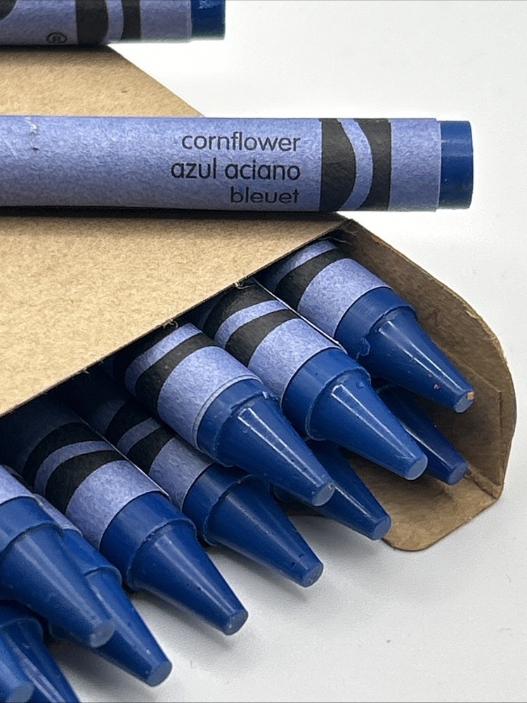 (16) Crayola Crayons (cornflower) BULK