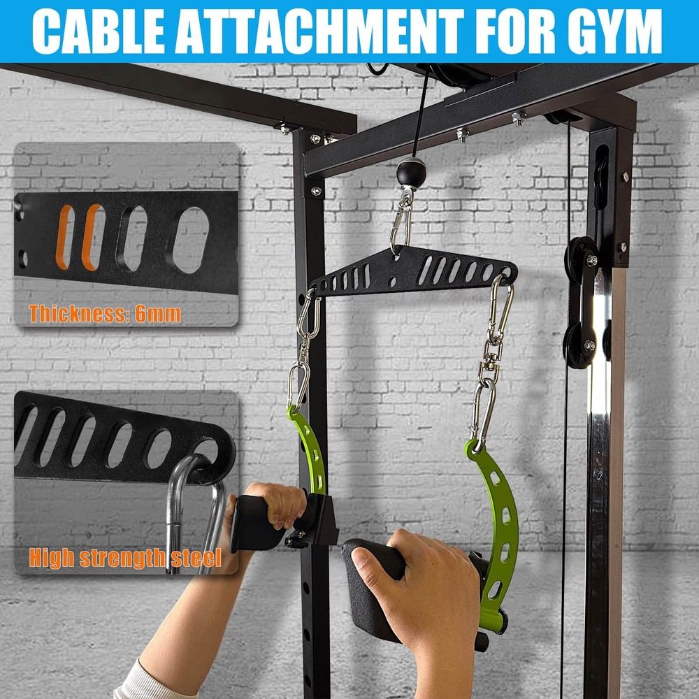 LAT Pull Down Bar for Home Gym LAT Pulldown Attachments for Pulley System Cable