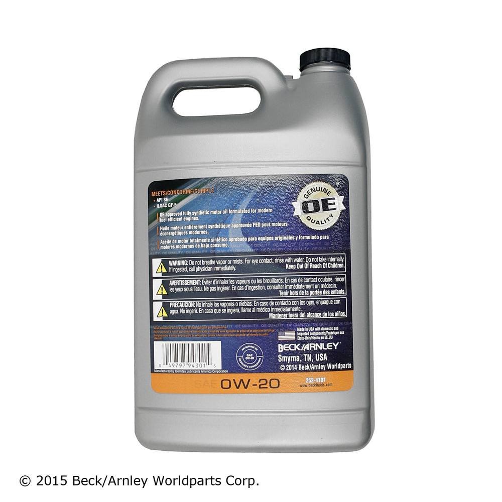 Engine Oil Beck/Arnley 252-4101