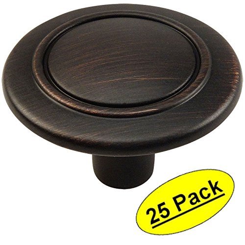 *25 Pack* Cosmas Cabinet Hardware Oil Rubbed Bronze Round Knobs #6276ORB