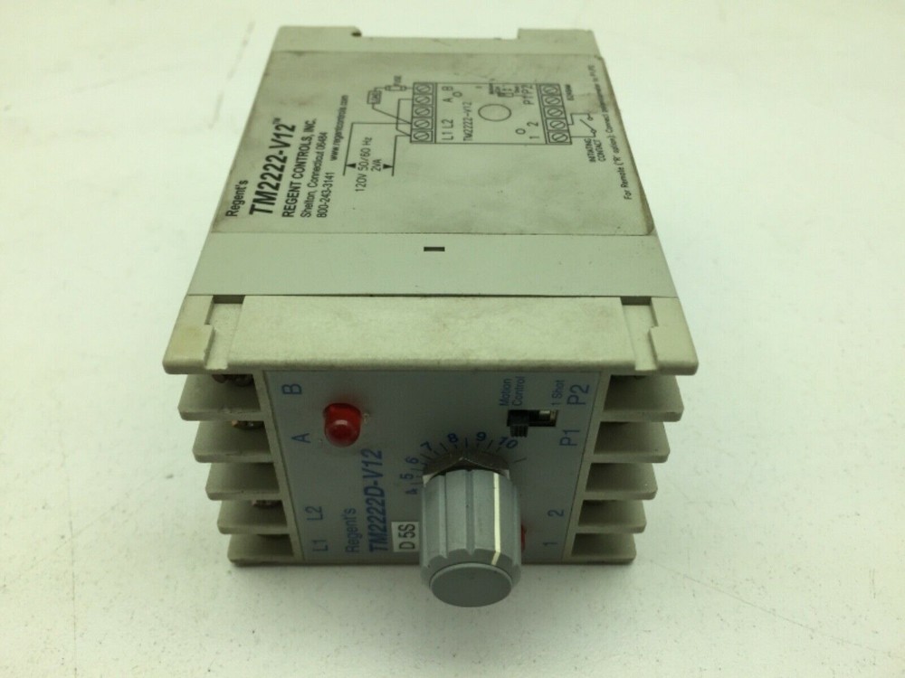 Regent Controls TM2222-V12 Solid State Timer 120V
