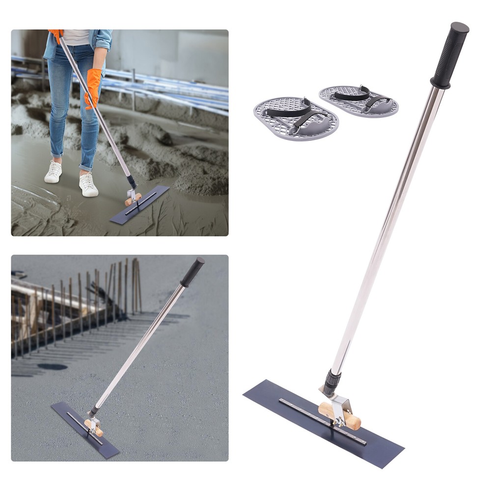 Bull Float Kit Concrete Trowel with Long Handle Cement Surface Smoothing Tool