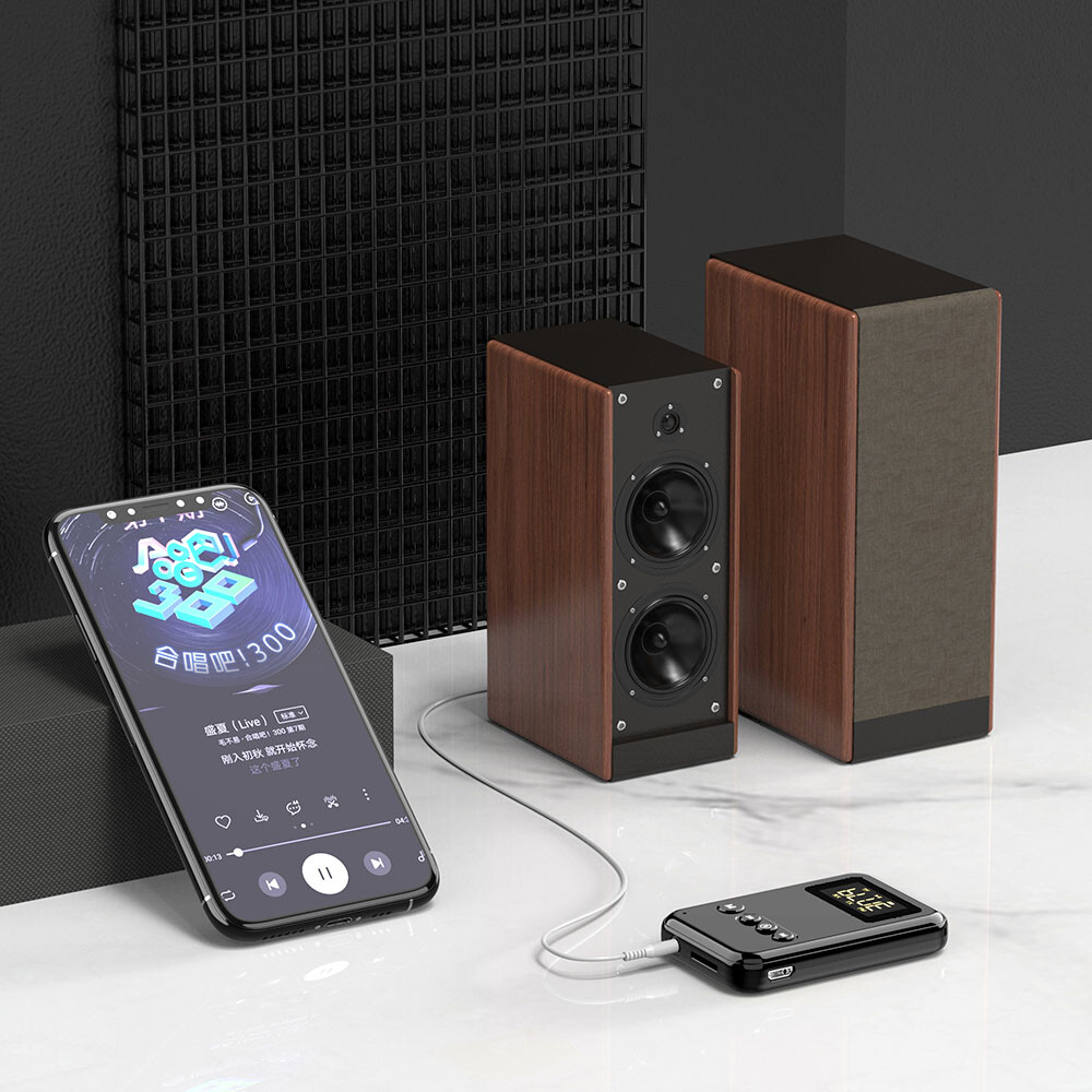 3.5mm Bluetooth Car Home Music Audio Stereo Receiver Adapter FM Transmitter TF