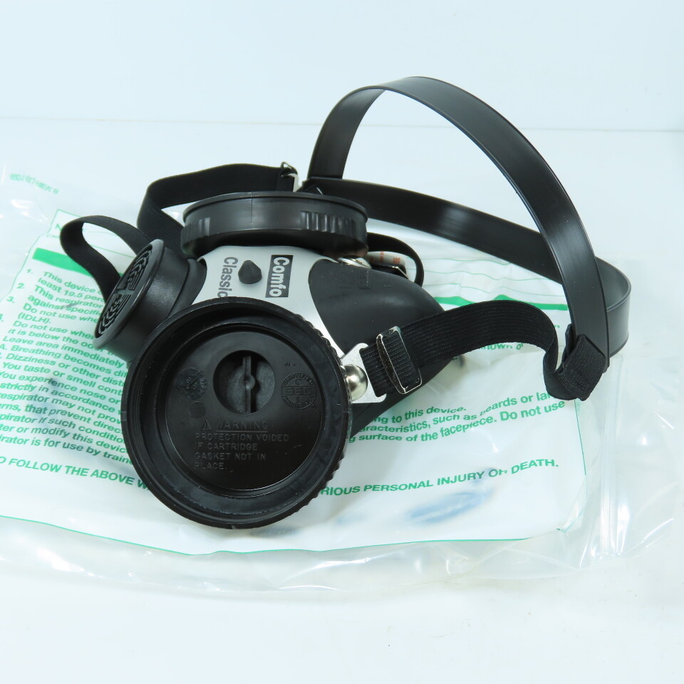 MSA 808074 Comfo Classic Respirator Facepiece Medium Black Softfeel