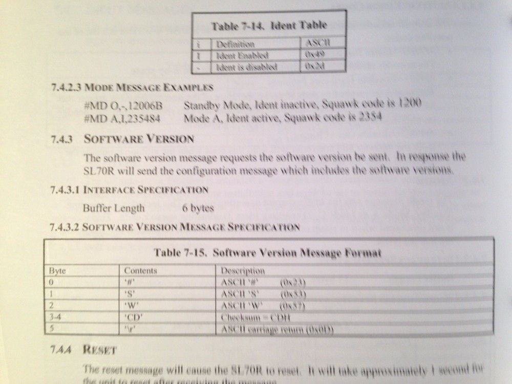 UPS Apollo SL70R Transponder Install Manual