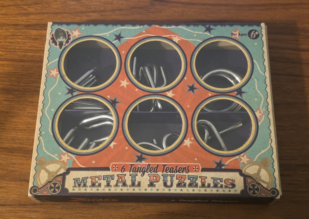 Zoltar's Arcade: 6 Tangled Teasers Metal Puzzles, 2014
