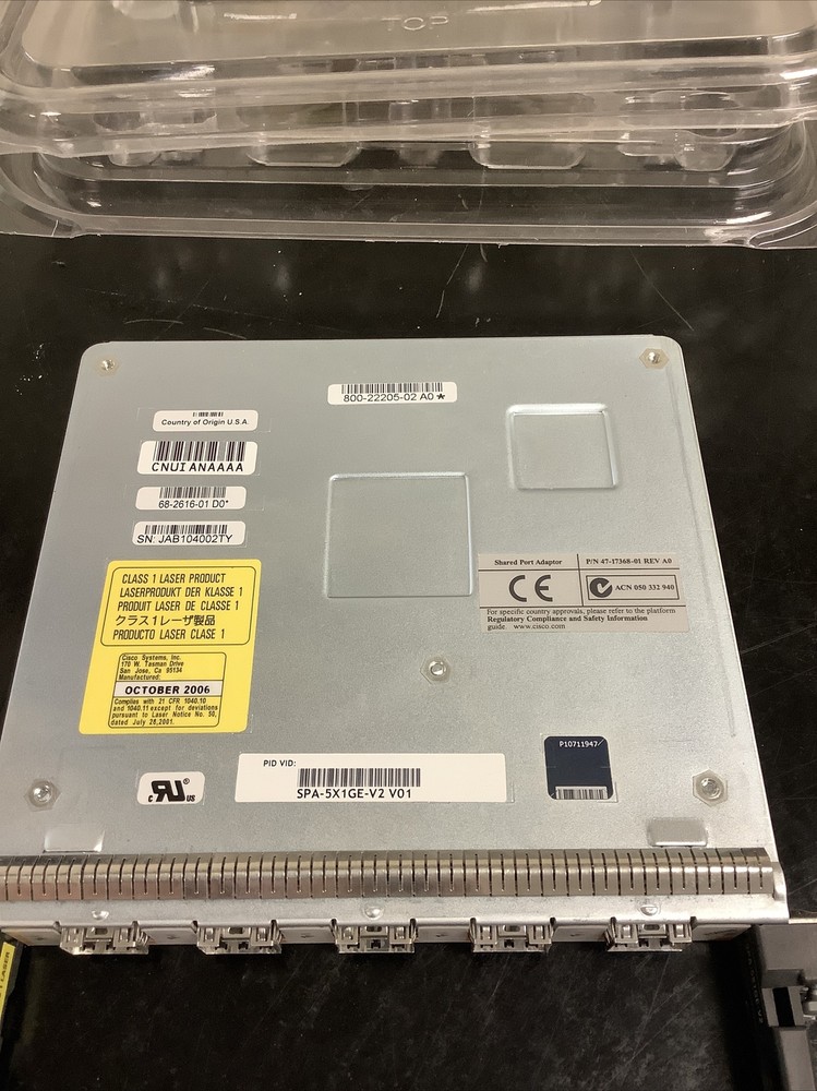 Cisco SPA-5X1GE-V2 Port Adapter