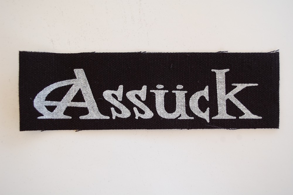 Assuck Cloth Patch Punk Rock Nausea Disrupt Varukers Dystopia (CP98)