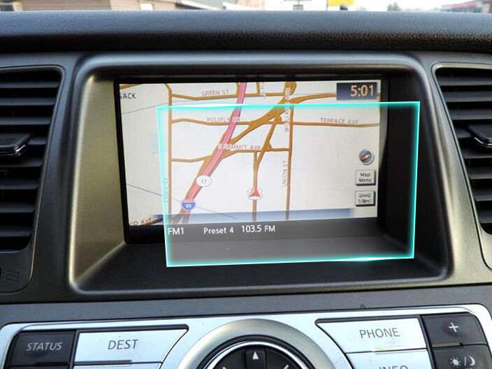 Crystal Clear Screen Protector for 2012 Nissan Murano Vehicle Navigation