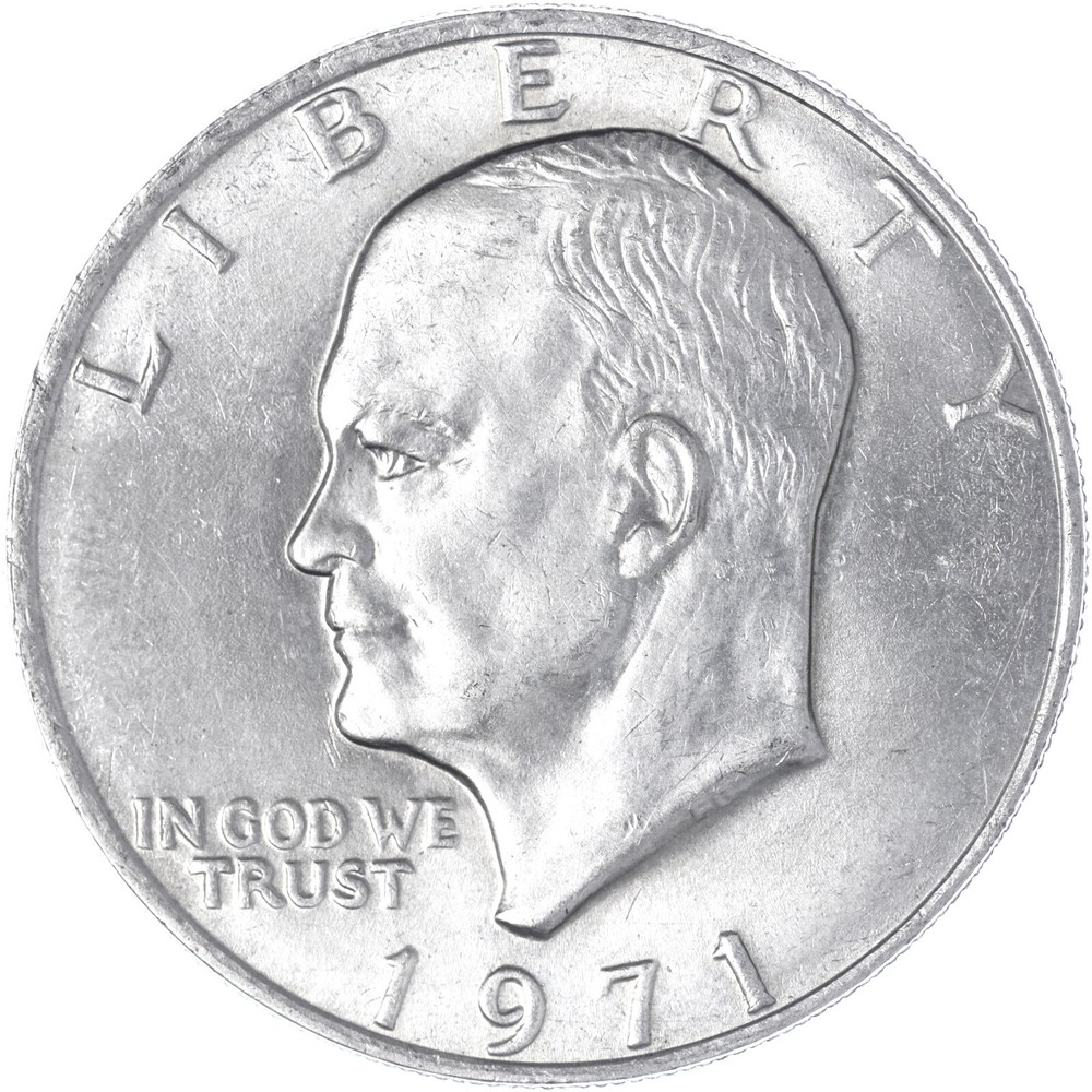 1971 (P) Eisenhower Dollar AU Ike