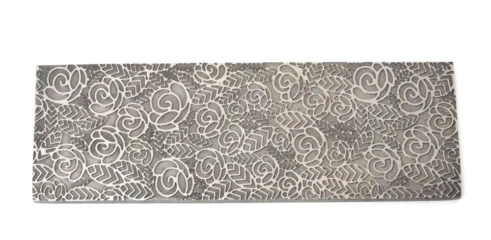 Pattern Texture Plate for Press or Rolling Mill 6 x 2.5 Inch  #6