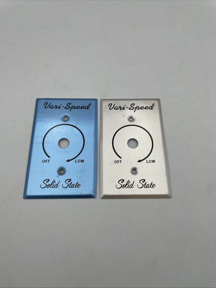 2 Replacement Plates-Airmaster Fan Solid State Vari-Speed Sliver/Blue Plates H2