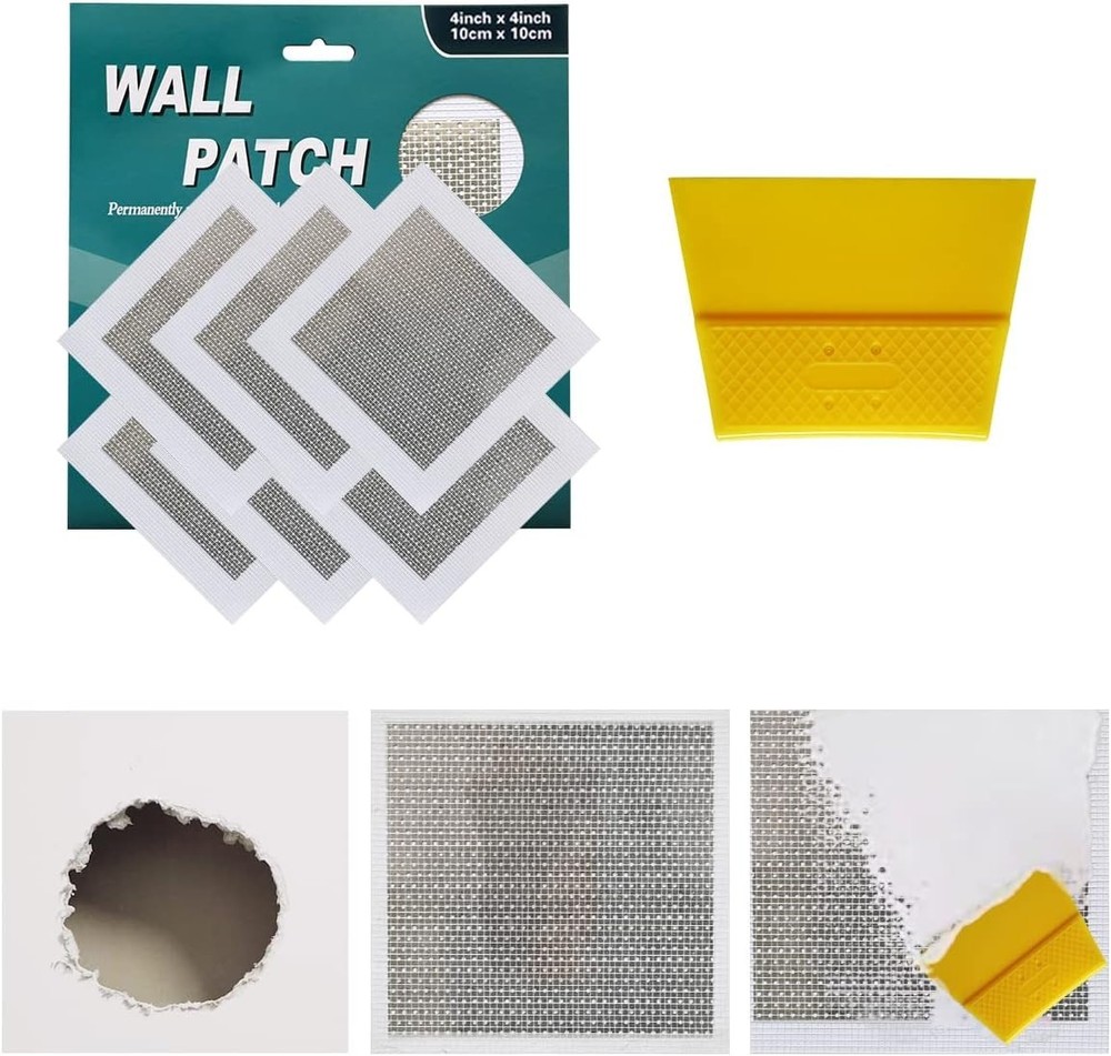 6 Inch 6Pack Drywall Patch Drywall Repair kit, Wall Repair Patch Kit, Patch R...