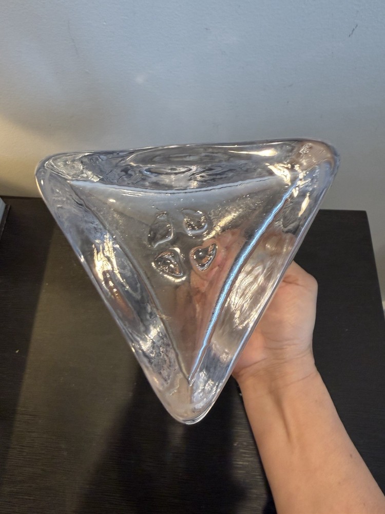 Simon Pearce Glass Vase - Stamped Triangle