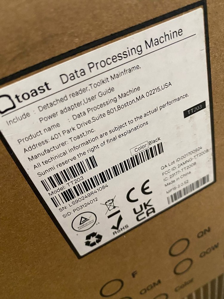 TOAST TT200B POS Computer with Swing Arm – Open Box