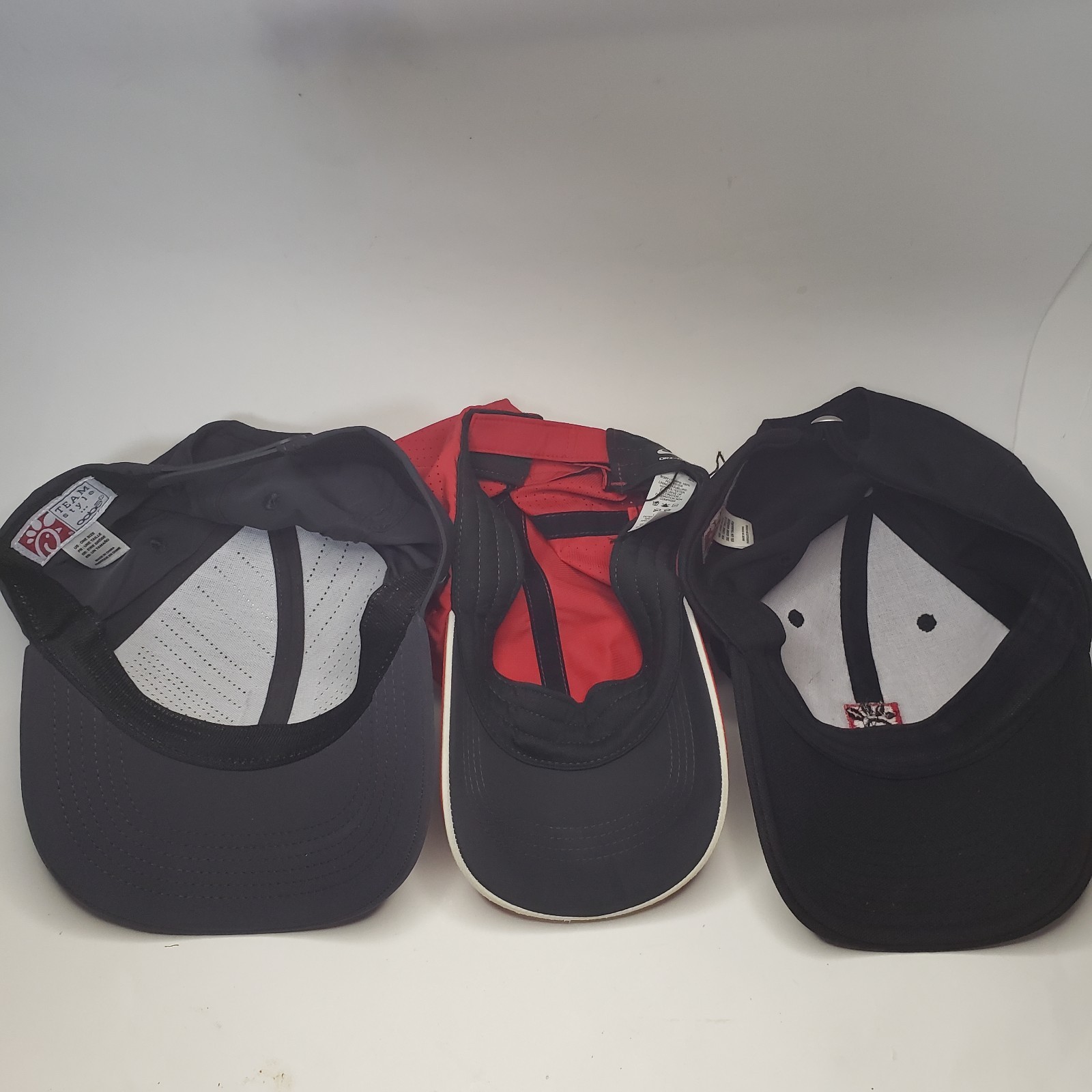 Chick-fil-A Oobe Baseball Hat Cap LOT Adjustable Employee Uniform Black Gray