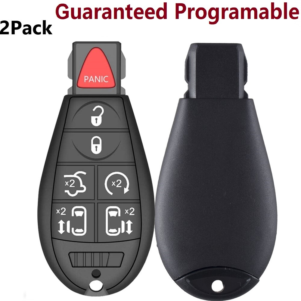 2 Remote Car Key Fob For 2008-2020 Dodge Grand Caravan Chrysler Town&Country
