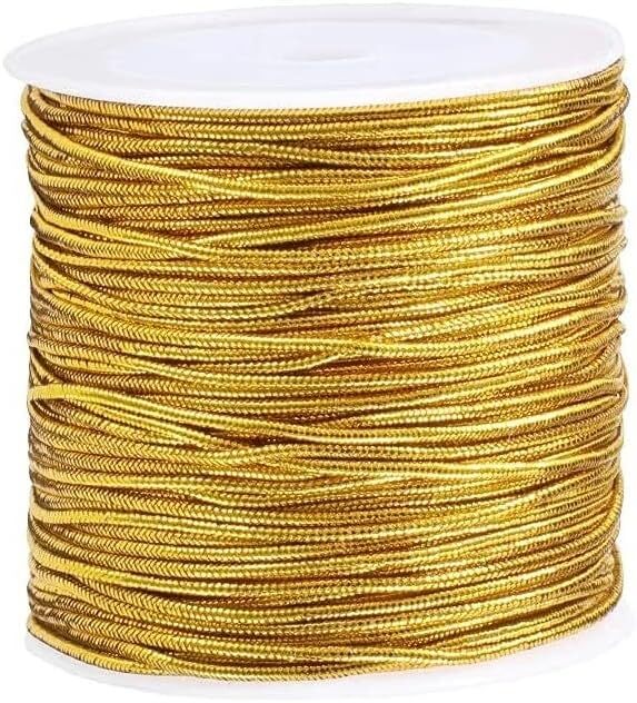 Gold String Elastic Cord Twine for Craft Making Gift Wrapping
