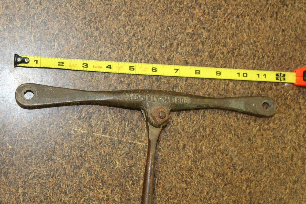 VINTAGE METAL TOOL UNKNOWN PATD JULY 14 1908 ??????