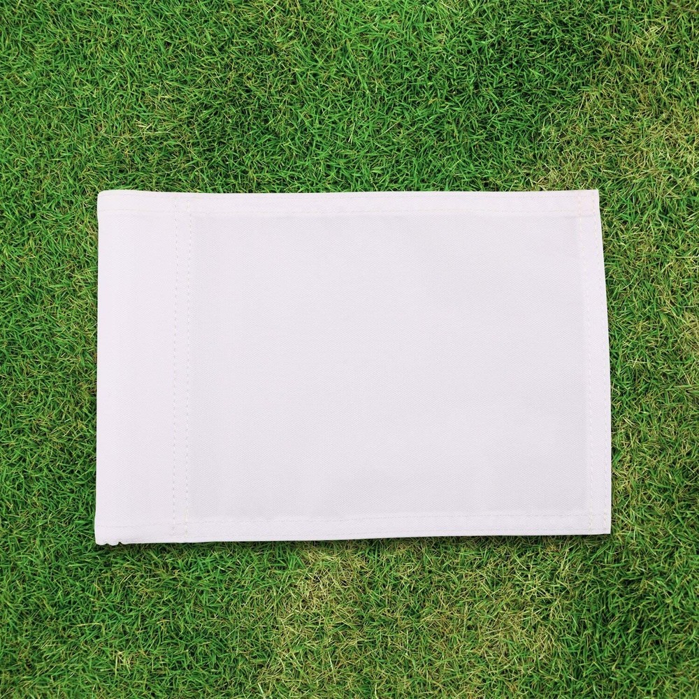 Golf Practice Putting Green Flagstick - 33" Marker, Solid White Jr. Flag