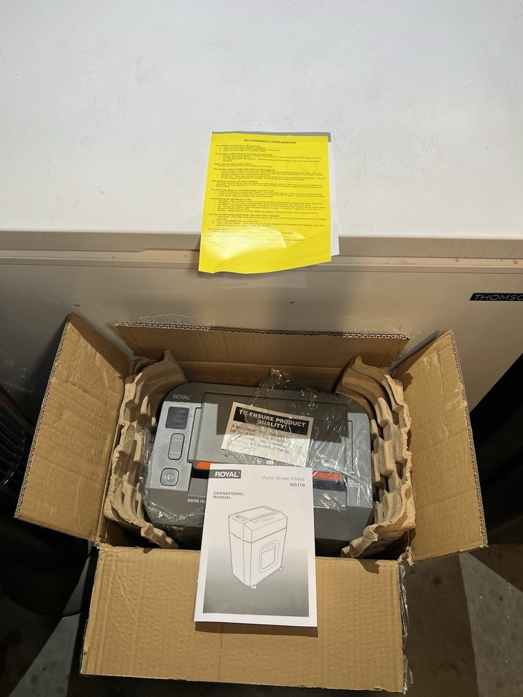 ROYAL SG-110 MICRO CUT SHREDDER-OPEN BOX