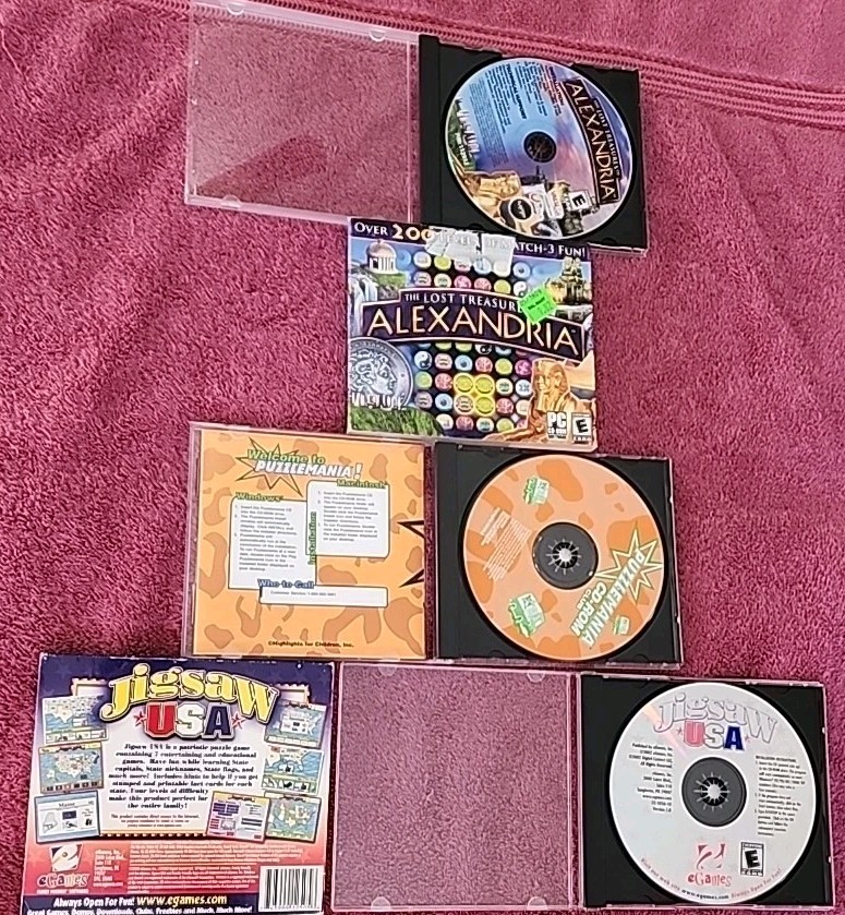 Puzzle And Matching PC Software Lot