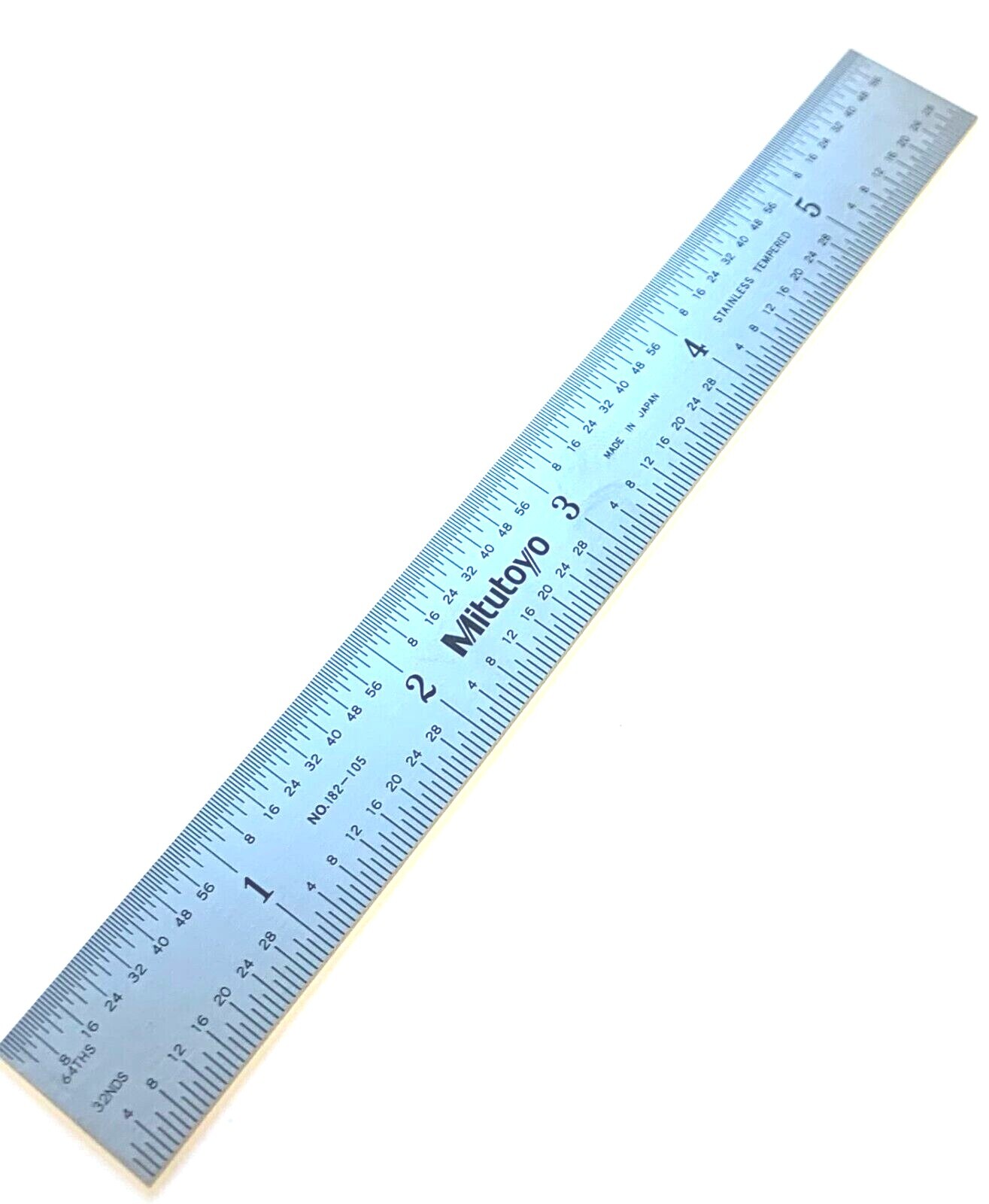 6" x 150mm METRIC STEEL SCALE RULER RIDGID 3/4" WIDE MITUTOYO #182-105 - NEW!