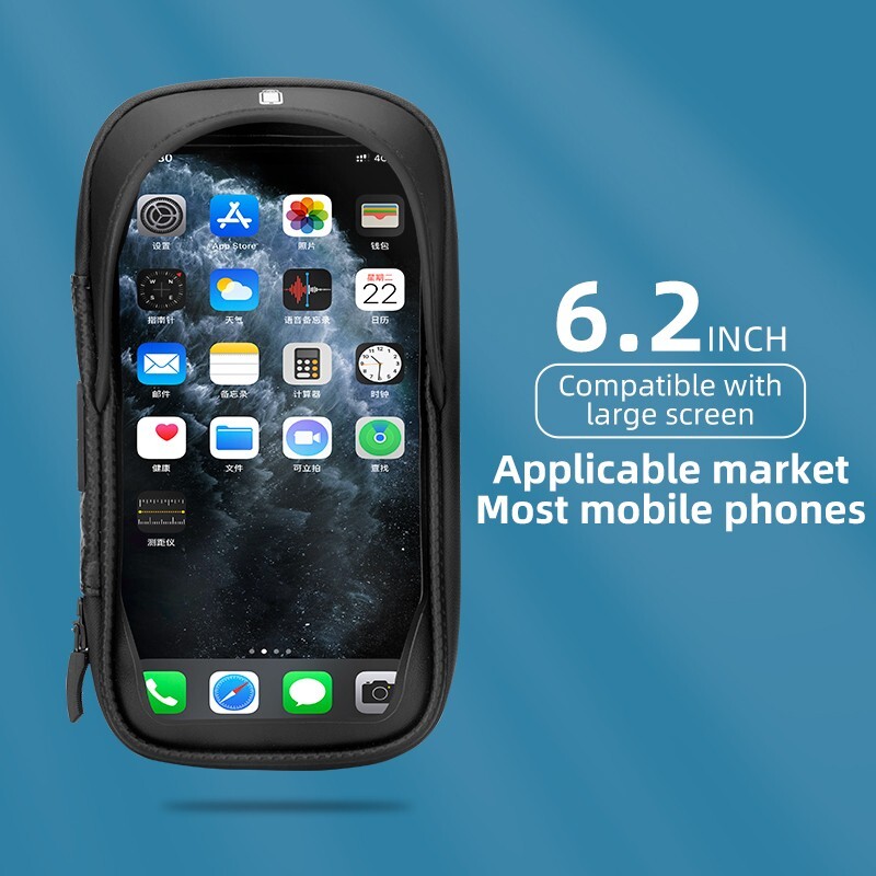 360 Rotation Motorcycle Bicycle Bike Handlebar Cell Phone Mount Holder Bag Case