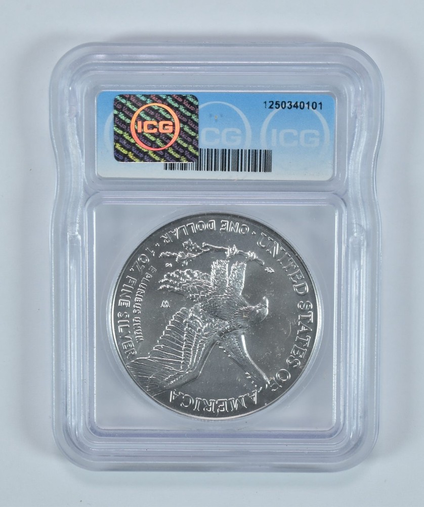 2023-W Burnished Silver Eagle MS70 ICG