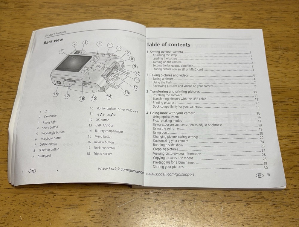 Kodak EasyShare C533 C503 User’s Guide Manuel ONLY