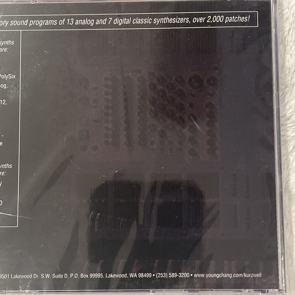 Kurzweil Sample Library. Classic Synth. CD. Sealed. Rare