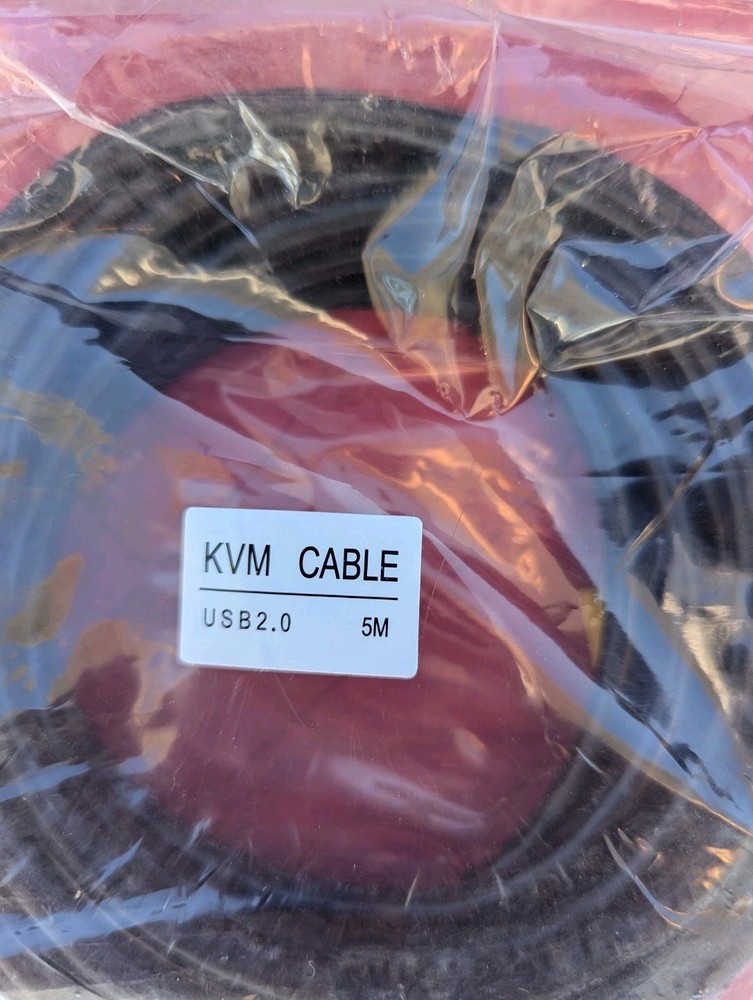 KVM Switch Cable USB VGA Combo Wire PC Laptop Video Printer Scanner Cord 5m