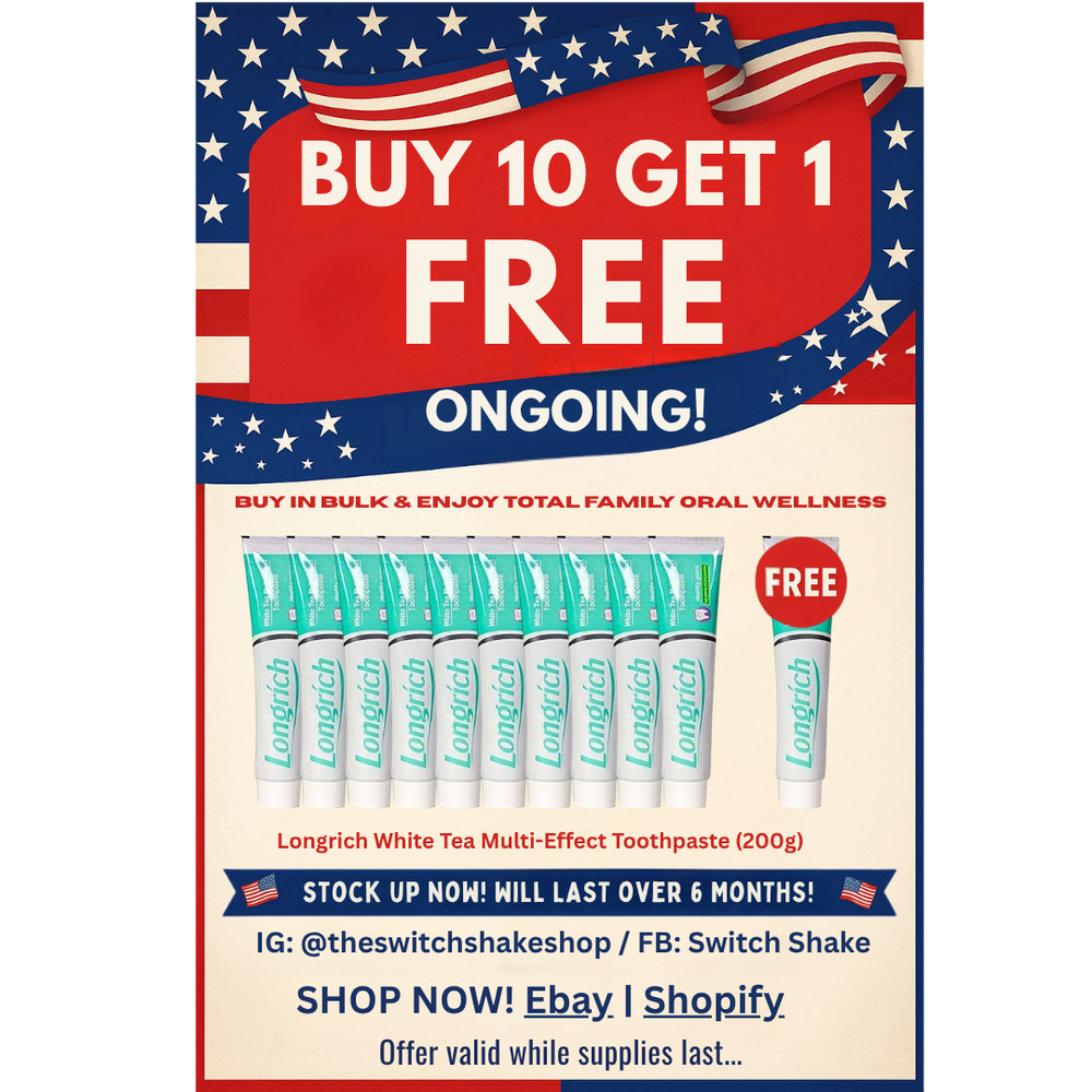 Longrich 200g White Tea Toothpaste Bundle - 11 pack