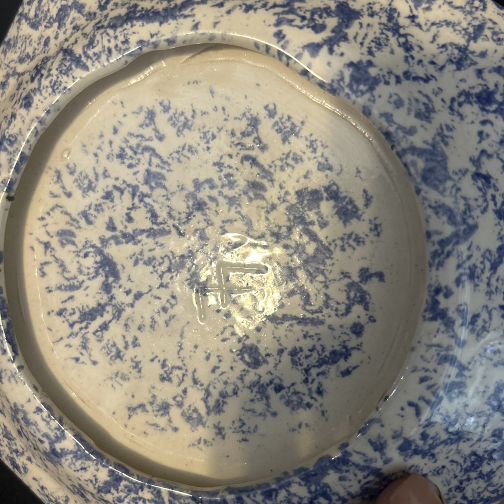 Antique Ironstone Spongeware