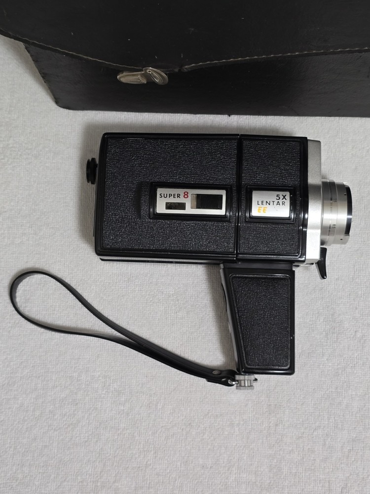 Vintage Super 8 Reflex Zoom Camera Lentar 5x Lens Bundle Untested