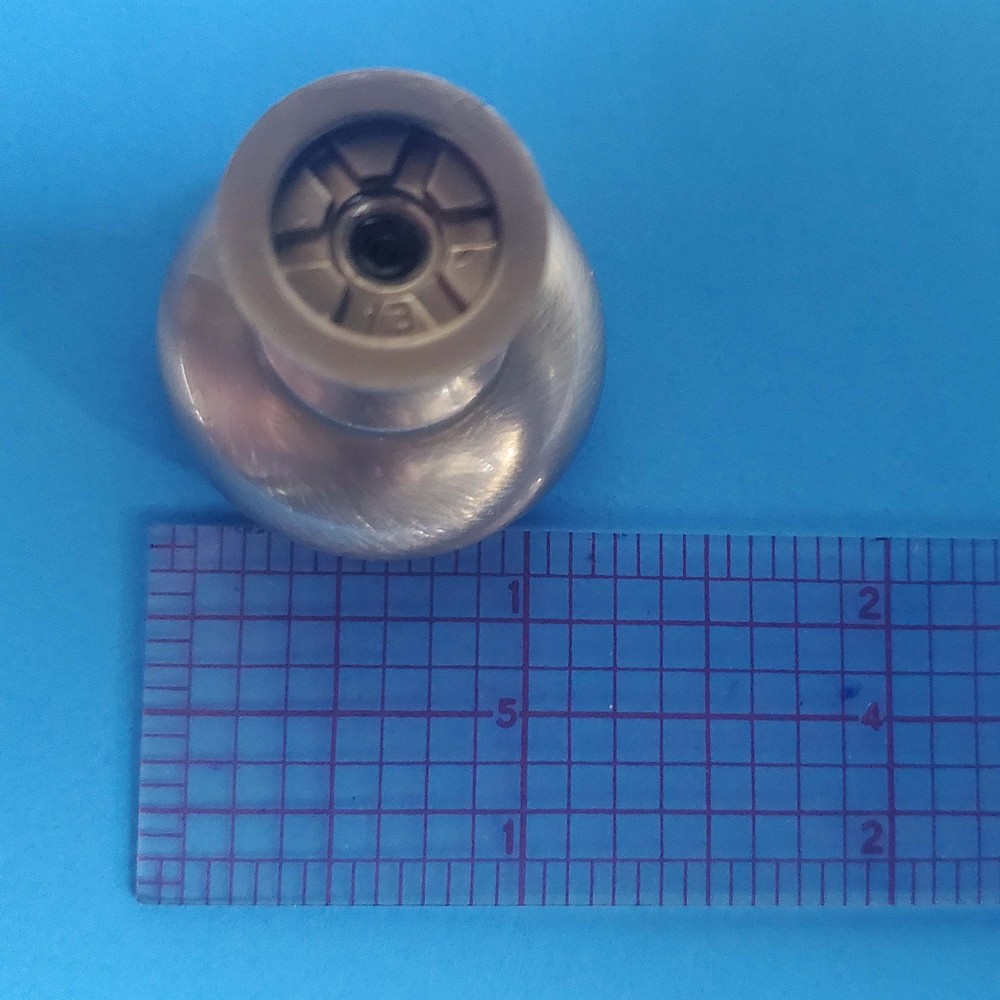 Lot of 10 Brushed Silver Knobs Drawer Pulls with Screws