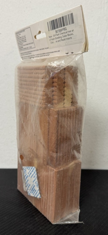 CedarFresh 100% Cedar Blocks 20 Pack Moth Protector Closet Drawer Storage